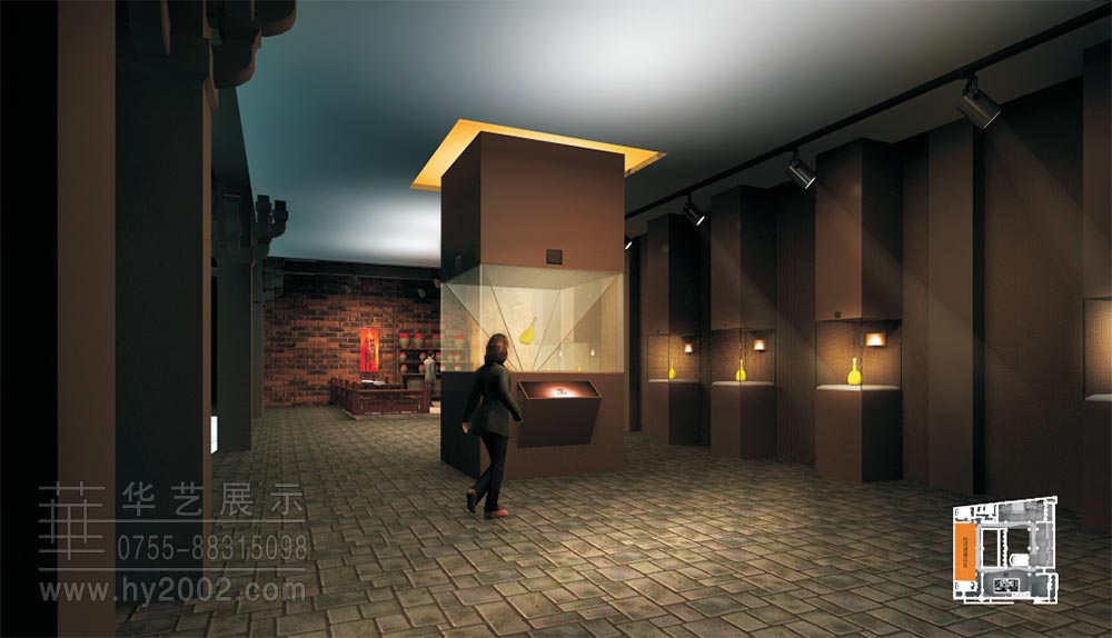 安徽包河酒業(yè)博物館,產品展示廳,精品展示臺