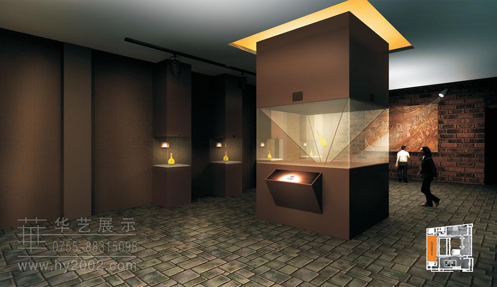安徽包河酒業(yè)博物館,產品展示廳,精品展示臺