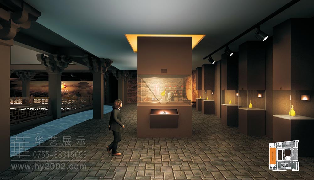 安徽包河酒業(yè)博物館,產品展示廳,精品展示臺